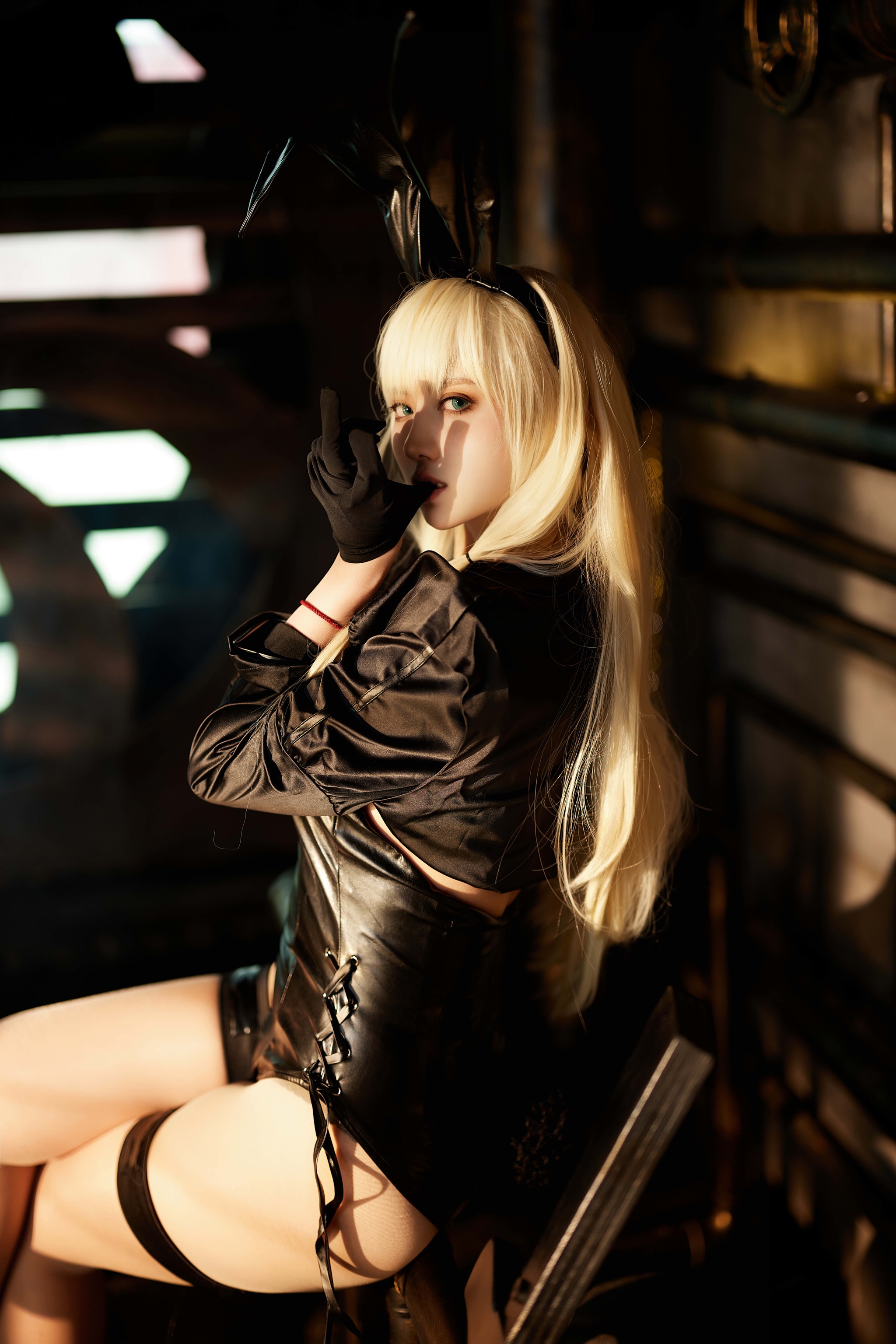 图片[1]-Shika小鹿鹿 – NO.108 少女前线 AN94兔女郎[35P]-XikXak